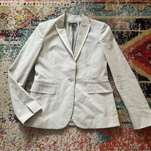 Theory career office blazer women’s size 4 light grey with accents of white